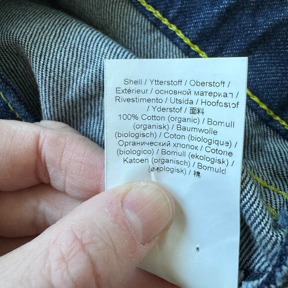 NEW Ganni Angi Wide Leg Cargo Jeans Rinse Denim - Picture 9 of 13